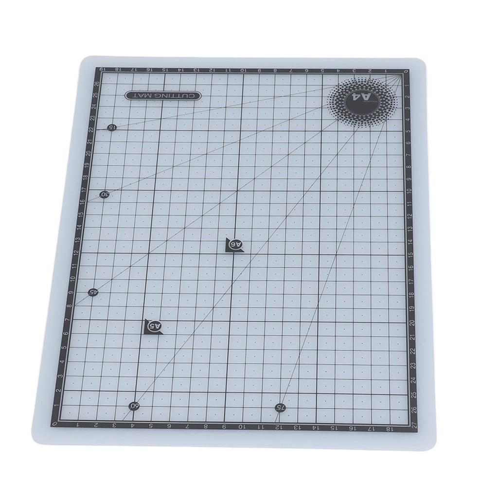 A4 Cutting Pad Self Healing Accurate Scales Semitransparent Double Sided PVC Cutting Mat for Sewing