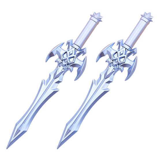 2Pcs Ancient Swords Shape Gel Pen with Black Ink Martial Arts