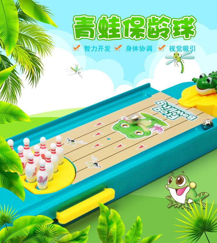Mini Bowling, Frog Bowling Children'S Toys, Indoor Desktop Interactive Entertainment Games