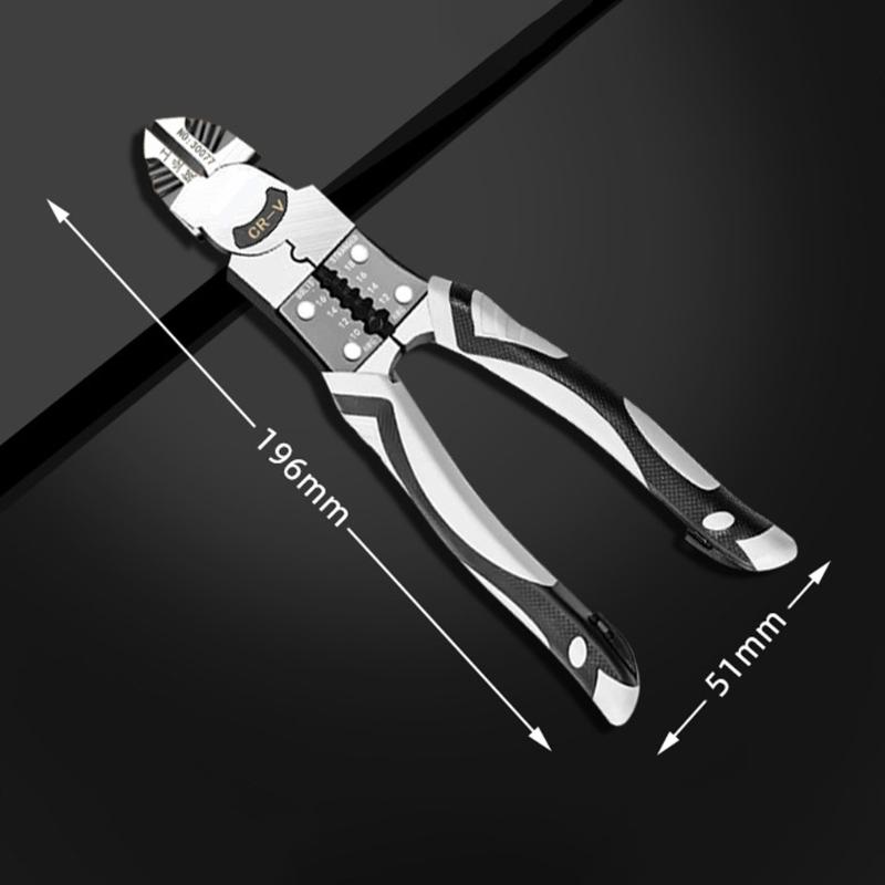 Versatile Electrician Plier Side Scissor Long Nose Pliers Side Scissor Long Nose Wire Scissor Perfect for Various Projec