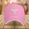 Holy Spirit Dove Baseball Cap Embroidered Red Polyester Adjustable Casual Summer Hat for Adults
