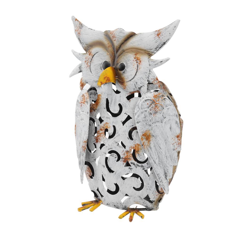 Solar Light Owl Shape Vivid Lifelike IP55 Waterproof Iron Solar Decorative Light for Garden Lawns