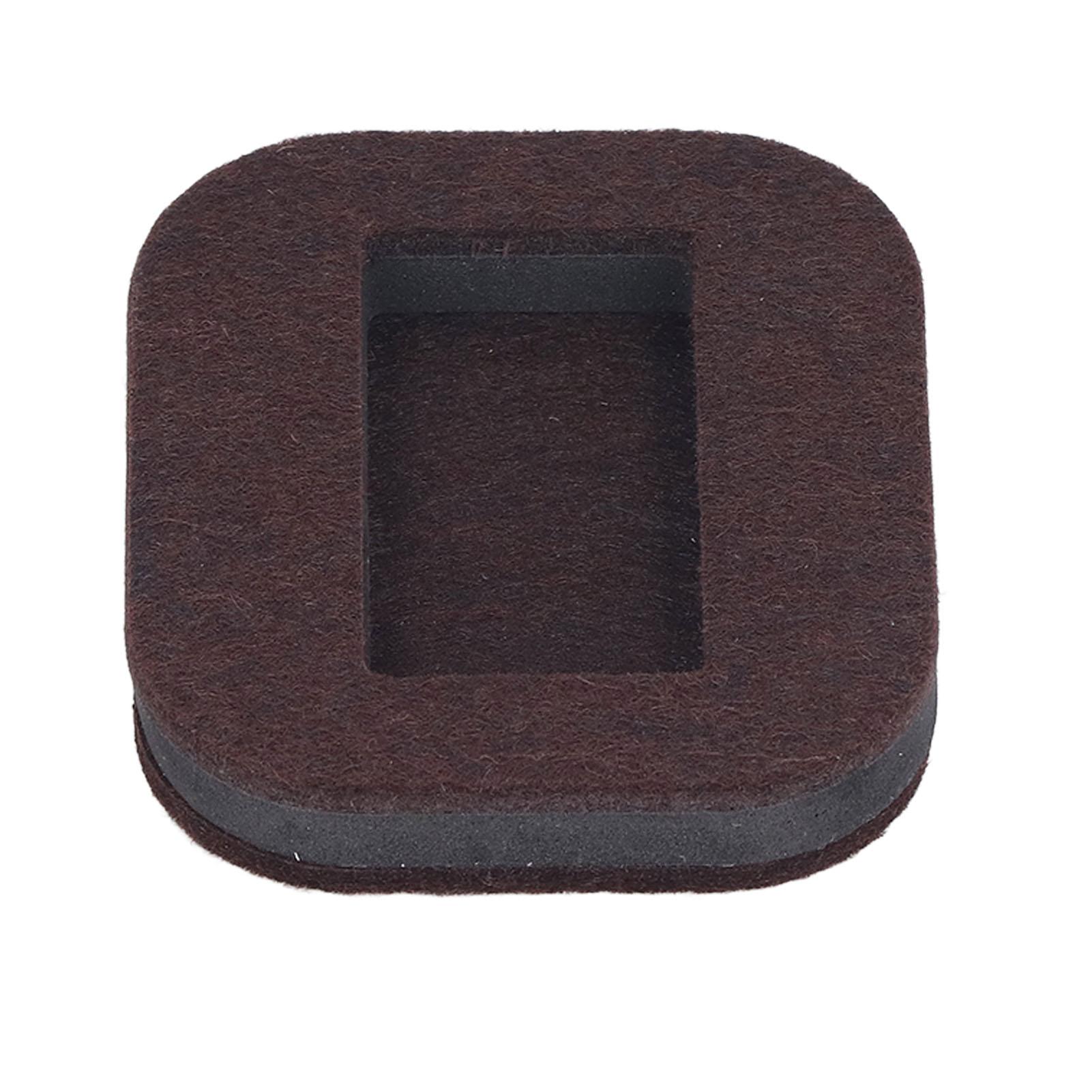 

5 Pcs Felt Caster Cup Rectangle Concave Chair Roller Fixing Pad Furniture Wheel Caster Cup for Hardwood