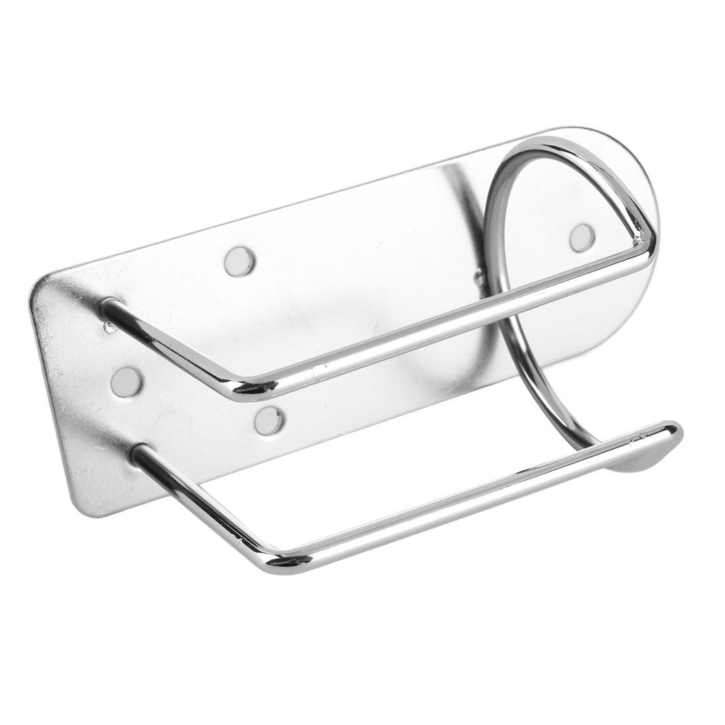 Electric Clippers Holder Stainless Steel Wall Mounted Hair Trimmer Storage Organize Rack Silver