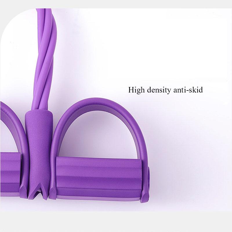 Six-Tube Pedal Tensioner Home Gym Equipment for Yoga Abdominal Strengthening Elastic Band Workout