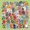 54 Q-Version Dinosaur Stickers - Creative, DIY, Waterproof, Ideal for Kids' Journals & Phones.