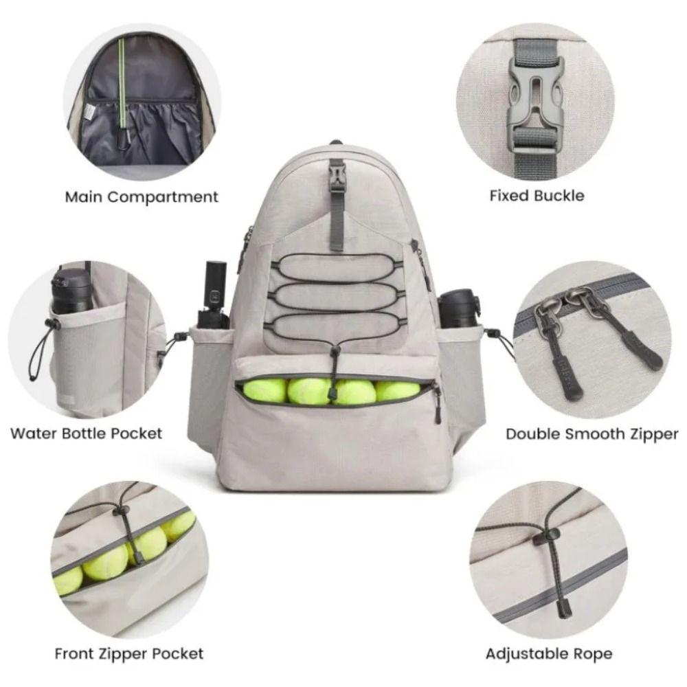Waterproof Tennis Racket Bag Adjustable Sports Fitness Bag Racket Storage Tennis Backpack  Youth