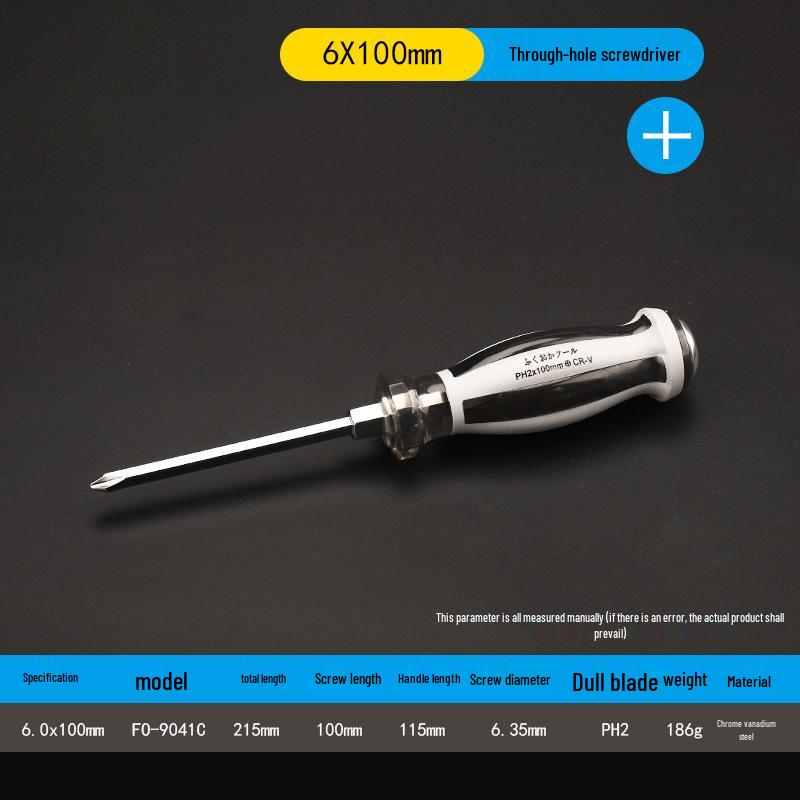 Industrial Grade Magnetic Screwdriver Set - Super Hard, Impact Resistant, Flat & Phillips Slotted Heads