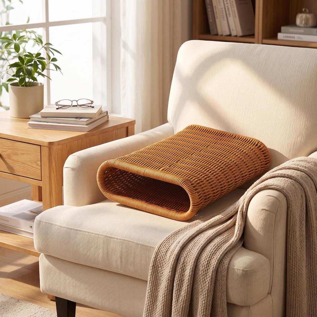 Imitation Rattan Pillow Breathable Cushion Firm for Summer