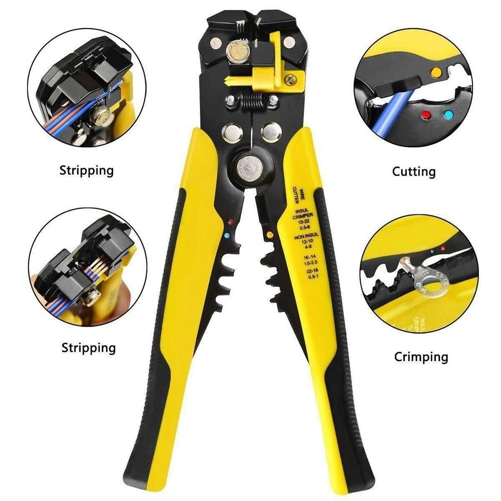 Stripping Pliers Cable Stripper Hand Tools Crimping Terminal 0.2-6.0mm Multifunction Tool
