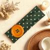 New Handmade Color Polka Dot Large Button Hairband Women's High Elastic Headband Diy Hair Accessories Headband Headdress