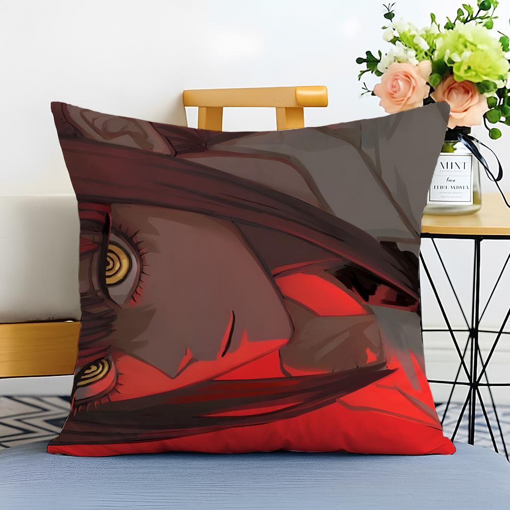 CChainsaw Man Cushion Cover Washable Linen Pillowcase Soft for Sofa Bed Cozy Home Room Decor