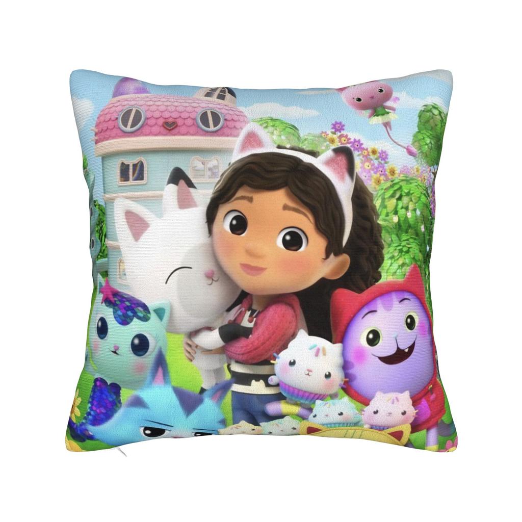 Y2K Sofa G-Gabbys dollhouses cartoonDecoration Pillowcases Merch Pillow Covers Square Multiple Sizes