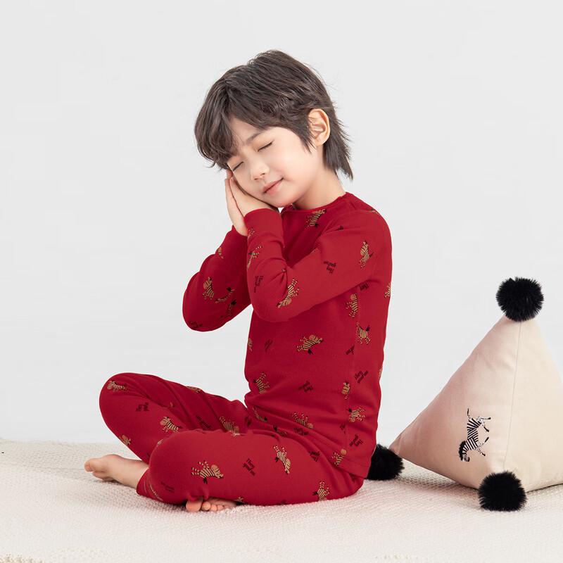 Duoduojia Boys  Winter Thermal Pajama Set 140