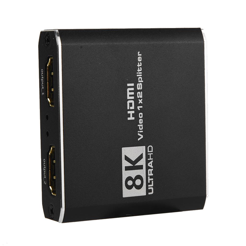 

- Адаптер HDMI 8K 1 Male To 2 Female, конвертер 1 In 2 Out 1080P 8K 60 Гц