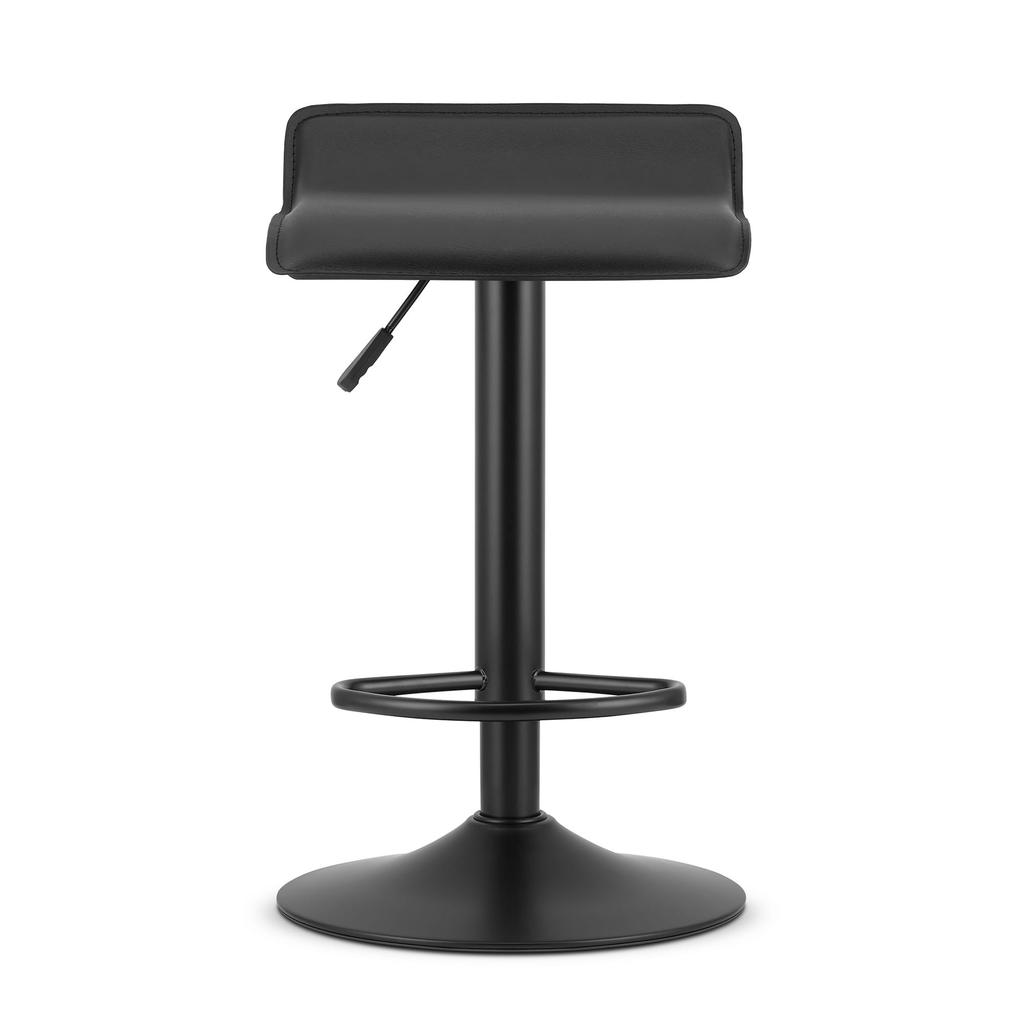 FORT Stool - Black Eco-leather / Black Base X 2