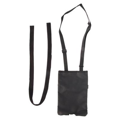 Urine Drainage Bag Holder Adjust Strap Waterproof Urine Drain Pouch Houlder with Catheter Pipe Cover Black 2000ml