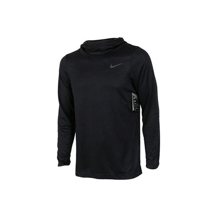 Nike T Shirts Men s Black Hooded Moderate Straight Fit 829353-010 S