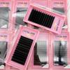 Velvet Lash Trays Handmade Cashmere Silk Lashes Extension 0.03 0.05 0.07 Jet Black Matte Cashmere Lash Extension