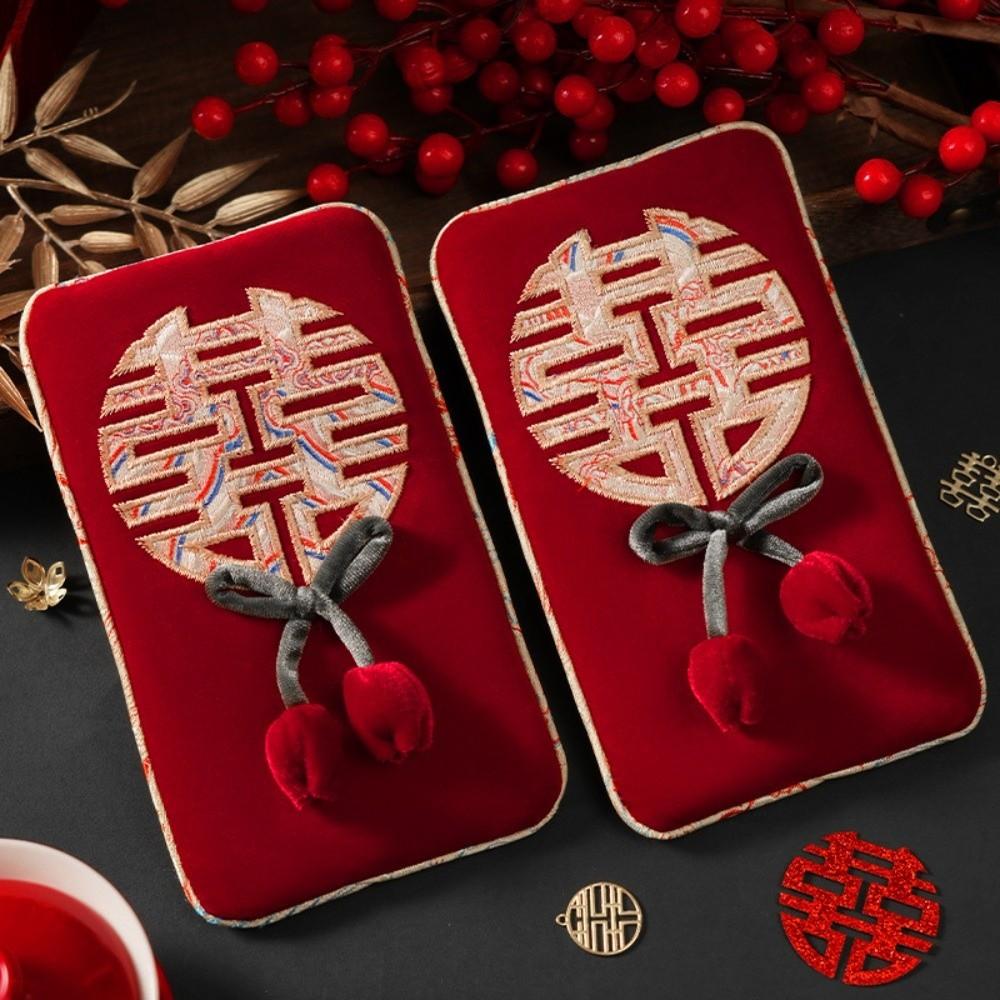 Chinese Style Wedding Money Pocket Large Capacity Red Packet New Year Red Envelope Spring Festival