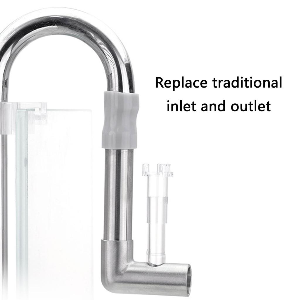 Inlet and Outlet Skimmer for Aquarium FishTank Effectively Absorb Organic Matter Removes Scums Oil Protein