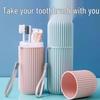 Portable Toothbrush and Mouthwash Travel Cup Set for Home and Dormitory