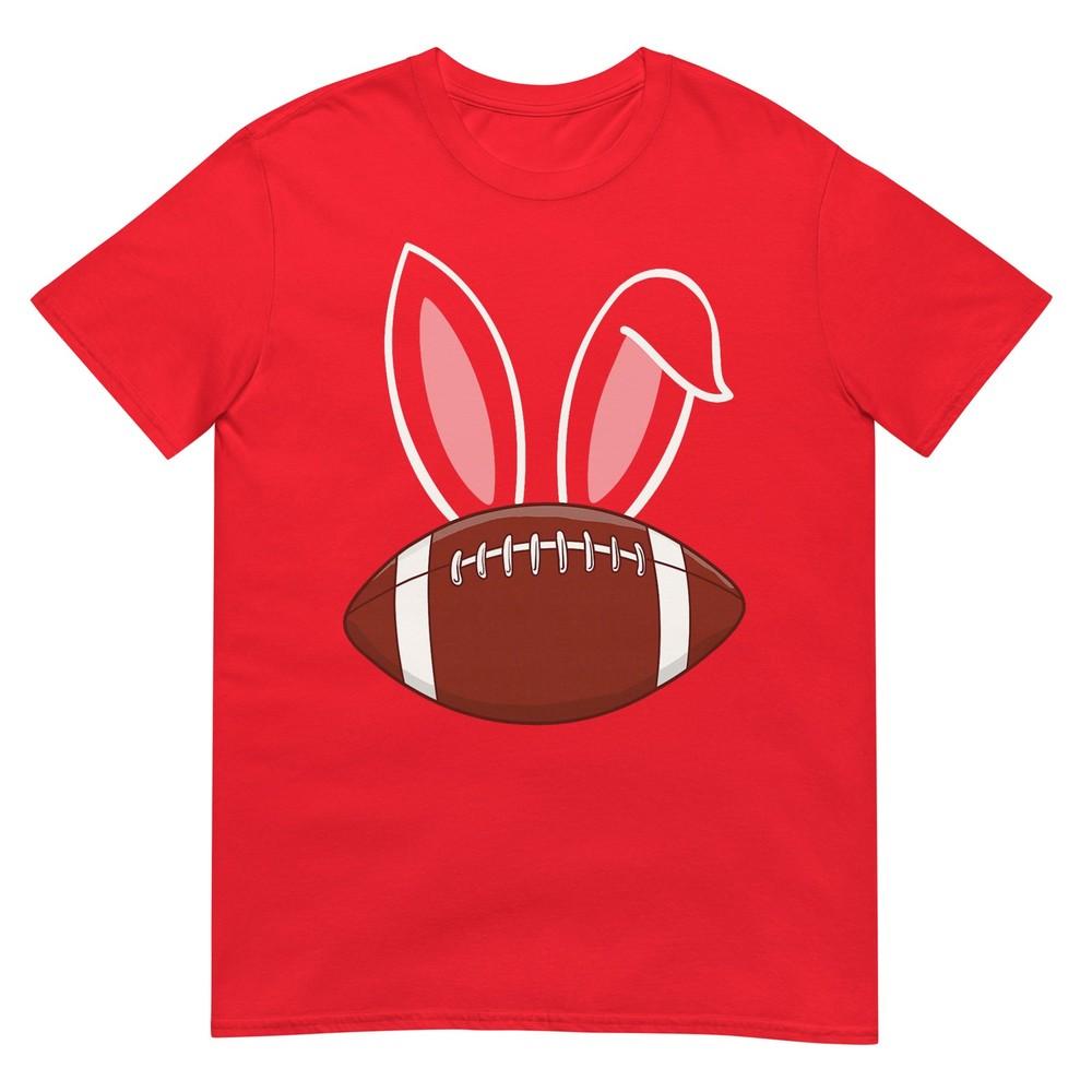 Bunny Ears American Football Fan Funny Easter Bunny Sports TShirt S