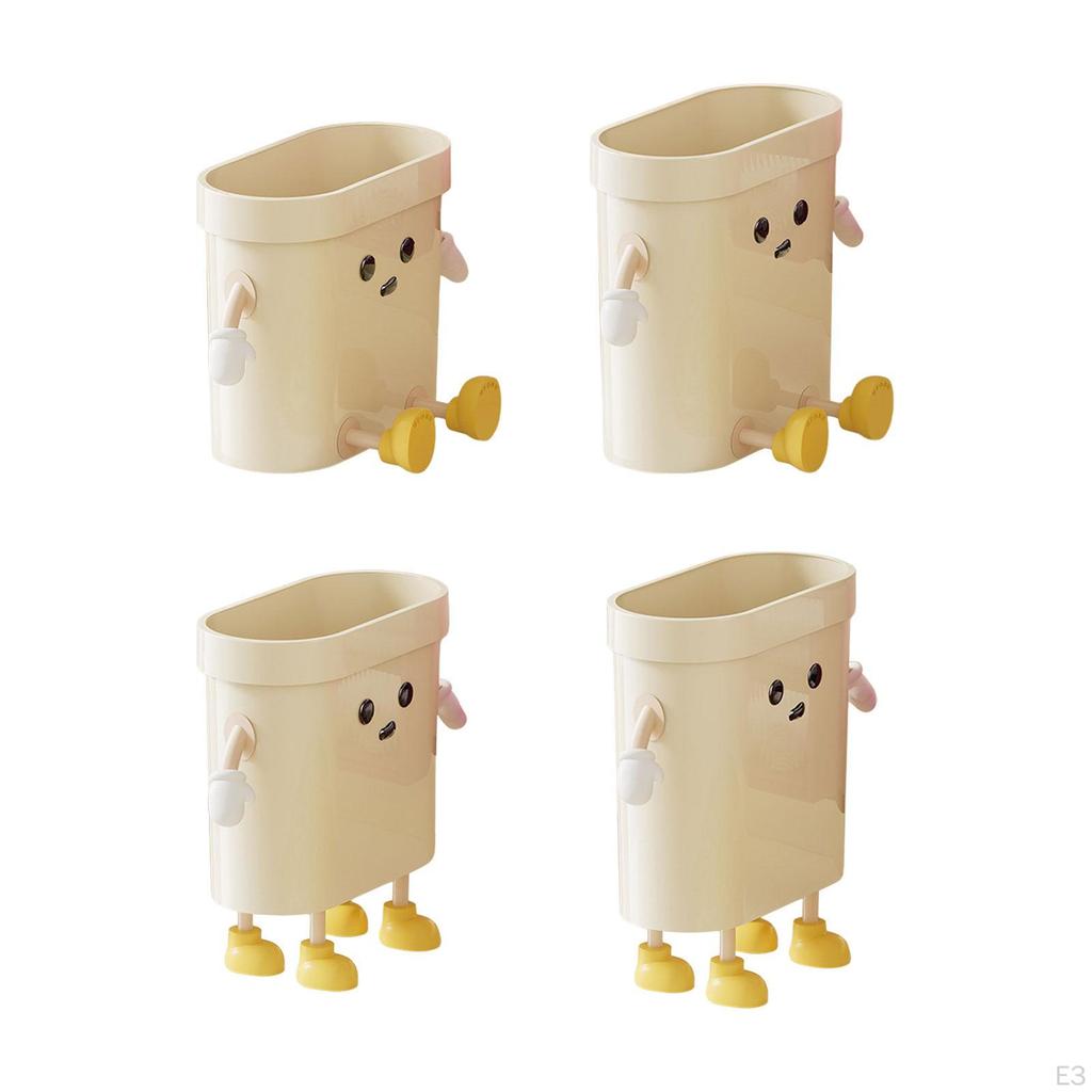 Compact Waste Container for under Desk Bedroom Study Living Room