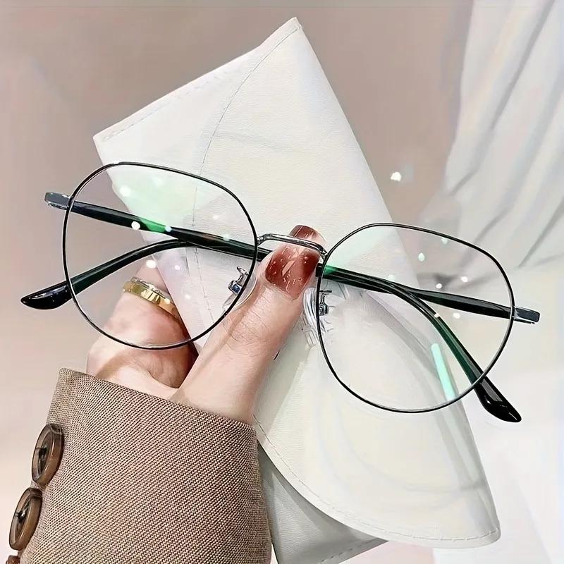 5PCS Anti-Radiation Anti Blue Ray Eyeglasses Replaceable Lens Computer Glasses Oval Frame Women Men Unisex