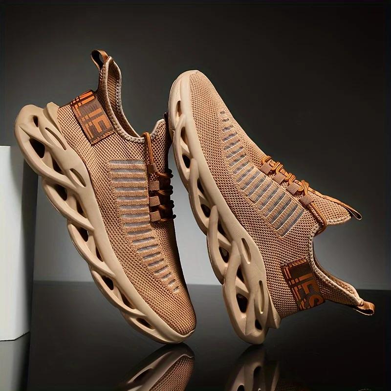 

Men s Sports Shoes Mesh Knit Upper Elastic Opening Comfortable Fit Breathable Lightweight Shoes Summer Daily Walking Shoes 36