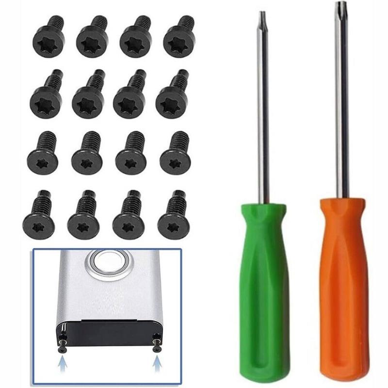 For Ring Doorbell 2nd Generation Replacement 16 Security Screws 2 Screwdrivers Set