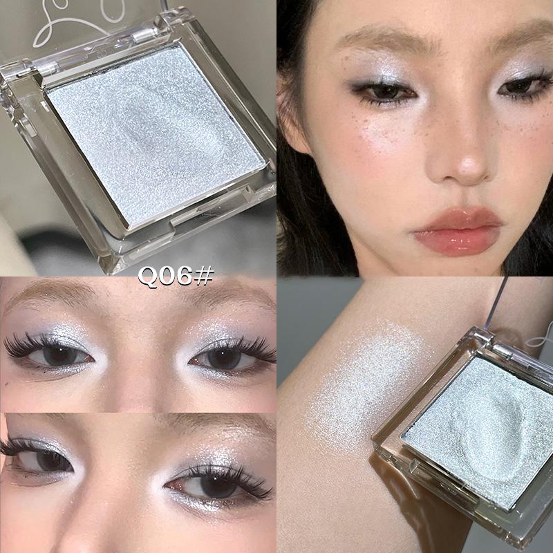 Monochrome Eyeshdaow Palette Matte Glitter Green Blue Eyeshadow Pigments Waterproof Mashed Potato Matte Purple Eye Shadow Makeup
