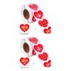 500Counts Valentines Day Heart Sticker 1Inch 1.5Inch Self Adhesive Labels Valentines Wrapping Sticker for Packaging
