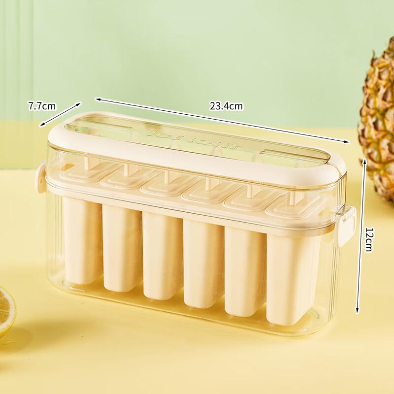 Press-Type Silicone Ice Cube Tray with Popsicle Mold