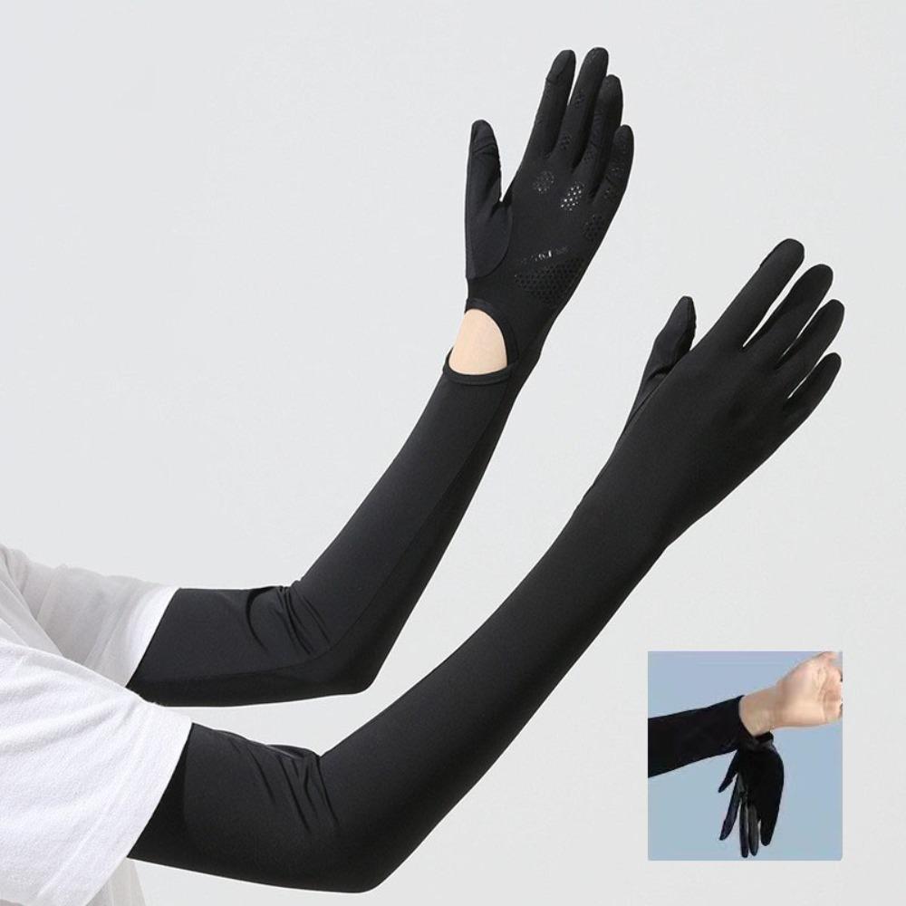 Ice Silk Summer Gloves Anti UV Shield UV Resistant Gloves Sun Protection Gloves  Summer Outdoor