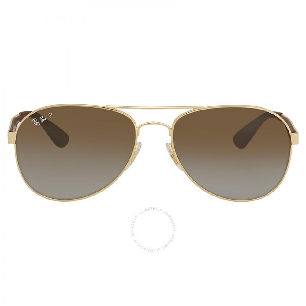 

Ray Ban Polarized Brown Gradient Aviator Sunglasses RB3549 001 T5 58