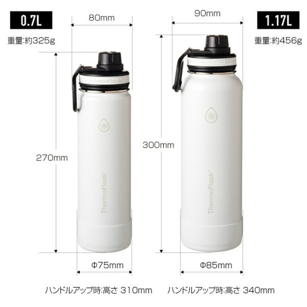 Takeya Thermo Flask Light Parts Shadow Insulated Stainless Steel Water Direct TAKEYA [Official] Set, 0.7L Black, Bottle, 700ml, Drinking,