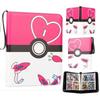 52 Style 400pcs  Card Album 2x2 Loose-leaf Large Capacity Leather Anime Zipper Card Collection Photo Album