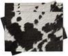 4/6/8pc Modern Animal Print Placemat Set, Black White Cow Spotted Linen Placemats Washable for Kitchen Dinner
