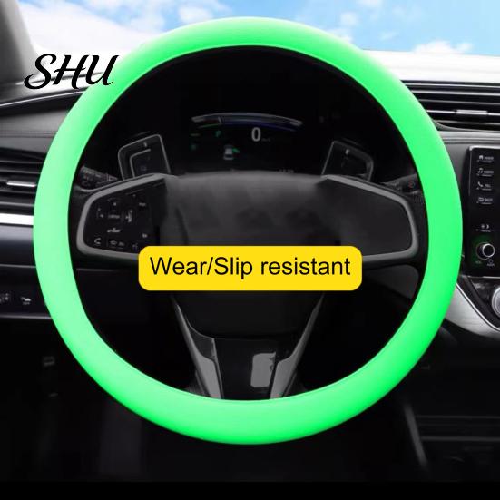 Sunburn Protection For Steering Wheel Universal Silicone Cover Elastic Waterproof High-Quality Car Accessory with Soft Texture Decoration Heat