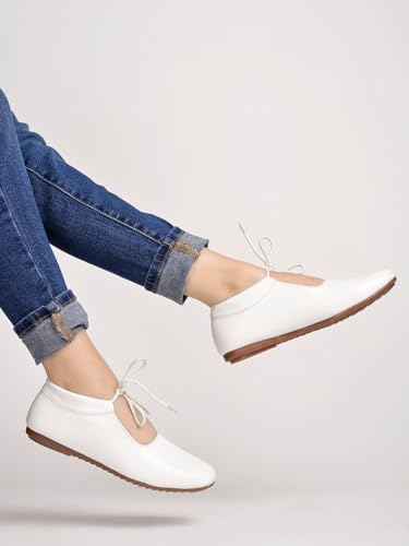 Shoetopia Girls Priya White Dress Shoe - 6 Uk (Girls-Priya-White) 6 UK