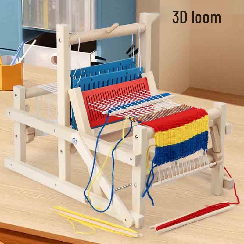 Handmade Children's 3D Weaving Toy Loom for Early Learning