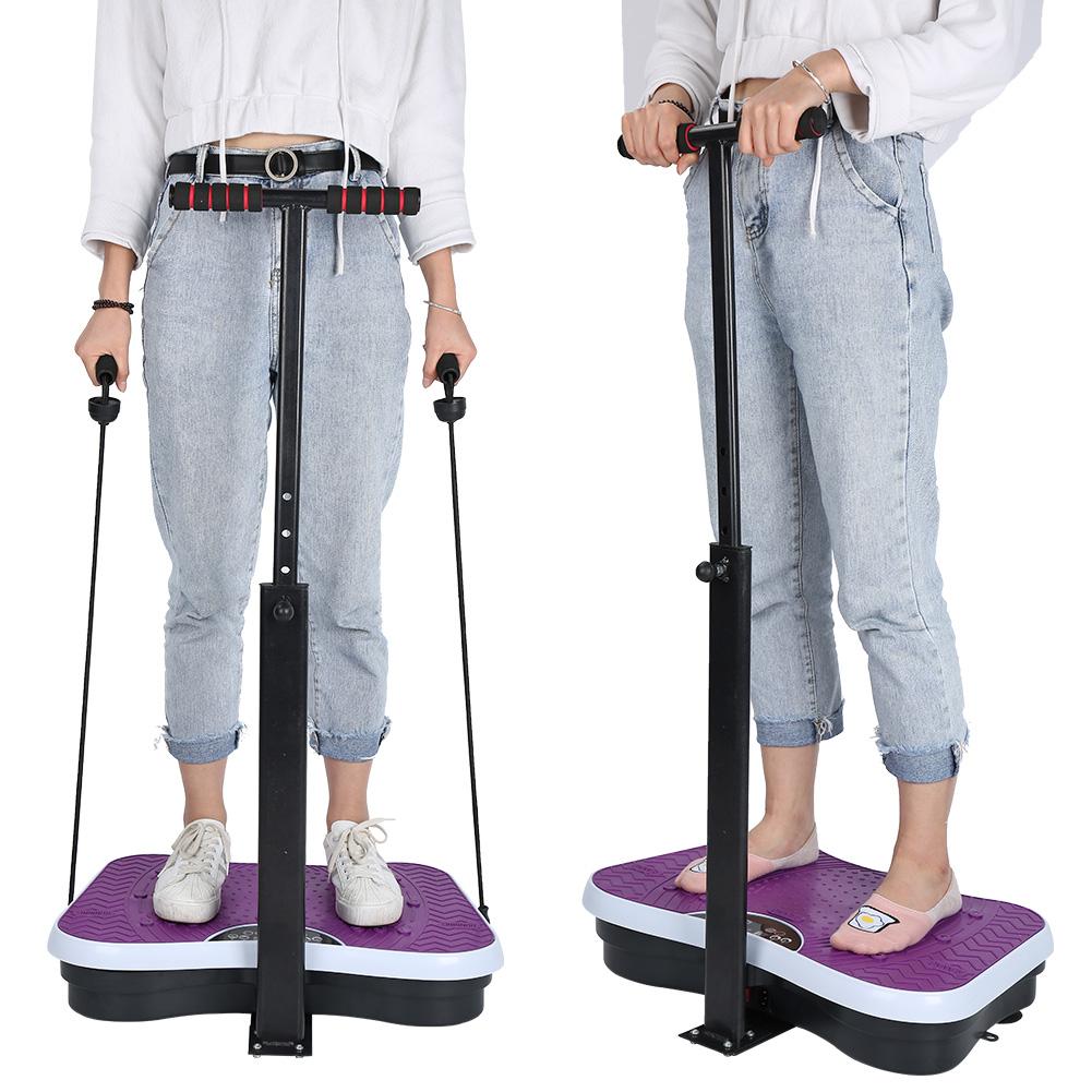 Body Shaping Vibration Machine Fitness Training Equipment for Home Office Purple US Plug 110V