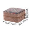 Printed Portable Necklaces Storage Box Portable Retro Rings Case Durable Travel Jewelry Box  Travel
