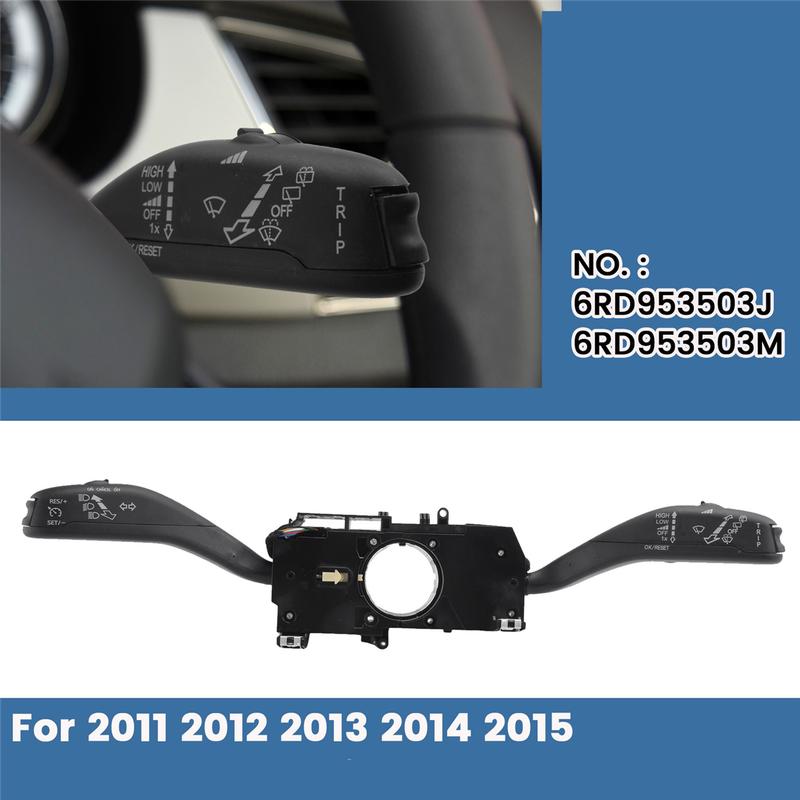 FFAWR-Car Cruise Control Switch System CCS Stalk for 2011 2012 2013 2014 2015 VW New Polo Skoda Fabia 6RD953503J