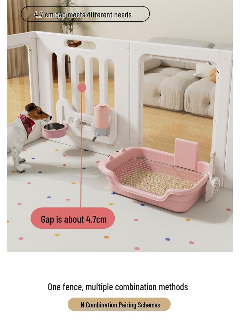 Panoramic Transparent Dog Barrier for Medium & Small Pets - Indoor Use