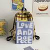 School BagsNew retro plaid  for women's junior high school backpack for women's college students Backpacking travel Japanese ins student