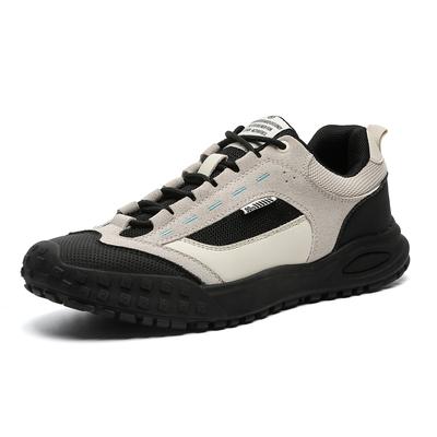 High Quality Leather Hiking Shoes Durable Outdoor Sport Men Trekking Leather Shoes Lace-Up Climbing Hunting Sneakers