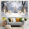 1Pcs Winter Snow Forest Pine Trees Decoration Background Winter Backdrop Decorations For Photo Studio Photo Booth Christmas Party