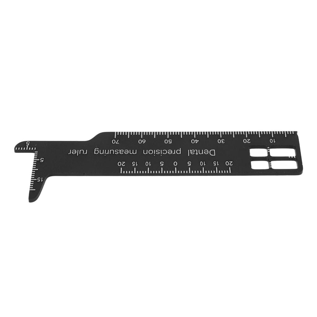 Metal Dental Span Measuring Ruler Double Sided Availability Medical Tool For Dentistry